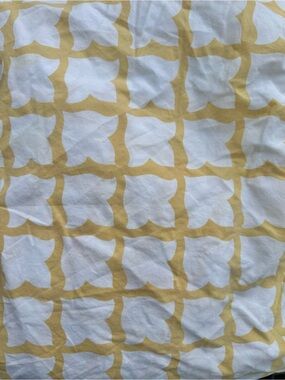 Pottery Barn Marlo Marigold Fitted Sheet Full Organic Cotton